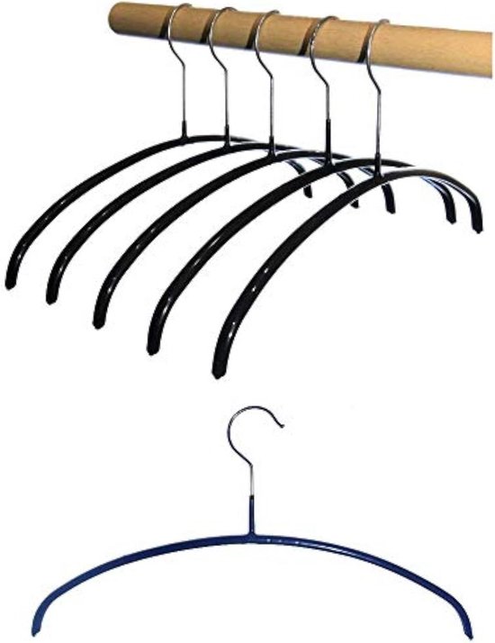 Home Deluxe - Kleiderbügel Rack - Schwarz, 47 x 2 x 18 cm I Kleiderbügel-Set Garderobenhaken Kleideraufhänger (40er Set Home Deluxe - Kleiderbügel Rack - Schwarz, 47 x 2 x 18 cm I Kleiderbügel-Set Garderobenhaken Kleideraufhänger (40er Set