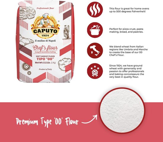 Caputo Tipo 00 Pizzamel 10x1kg - Fijne Tarwebloem voor Perfecte Pizza — afbeelding 5
