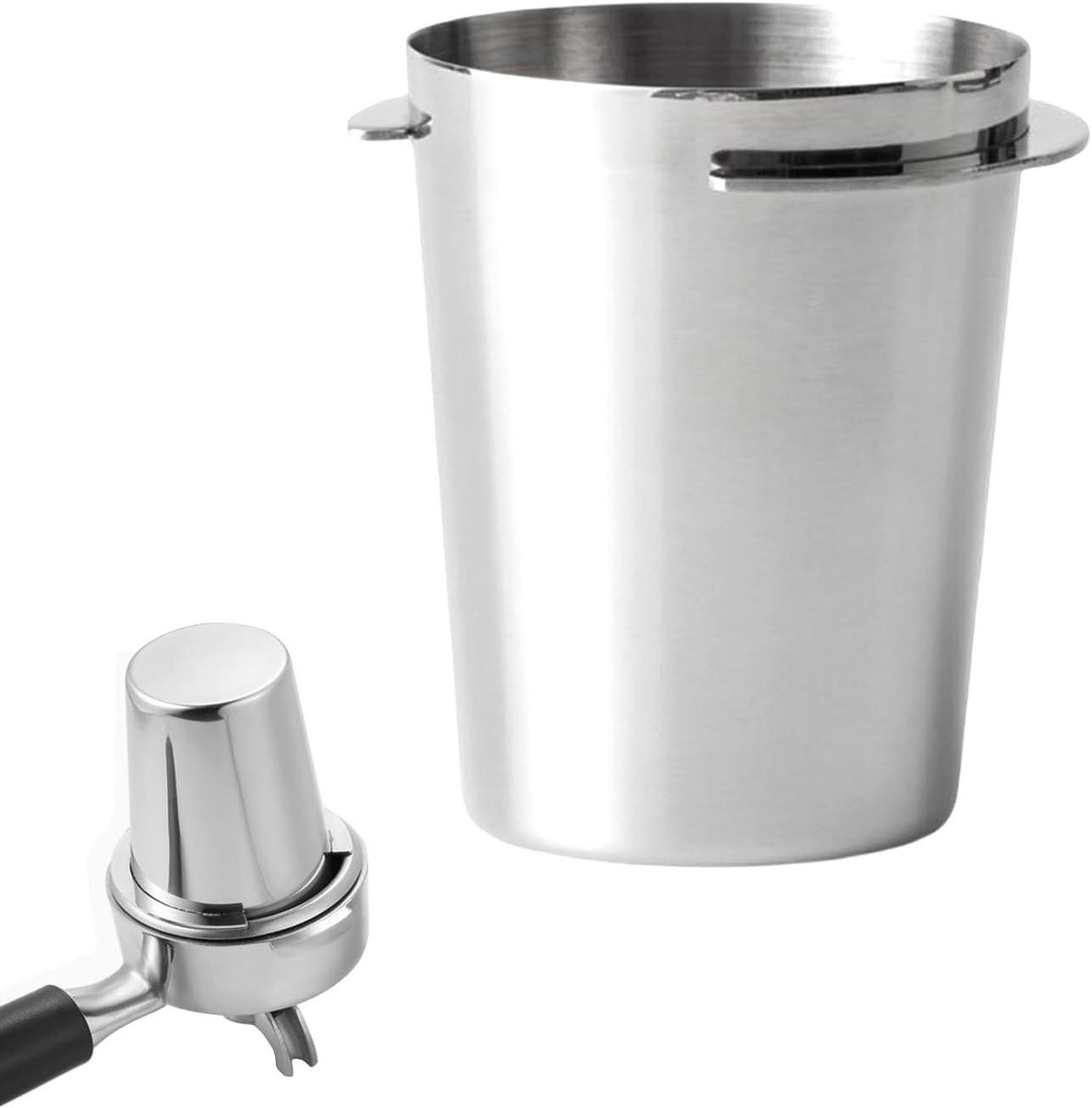 Ronte - Doseerbeker voor Espresso, Koffieaccessoire voor Barista, Roestvrijstalen Koffiedosseerbeker 54mm, Accessoires voor Espressomachine, Thuis en Café