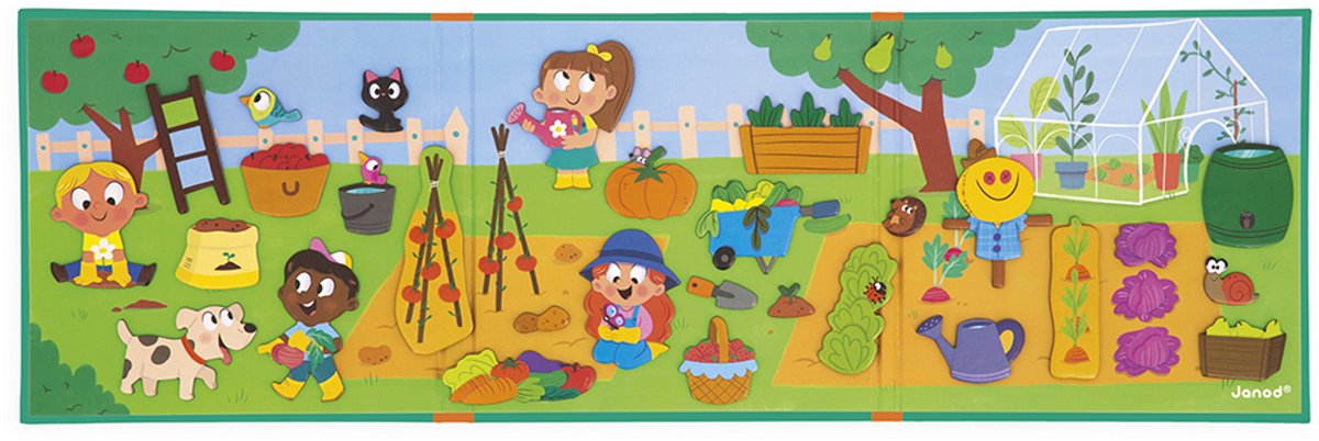 Janod - Magneti Stories - De moestuin – Educatieve magneetset — afbeelding 6