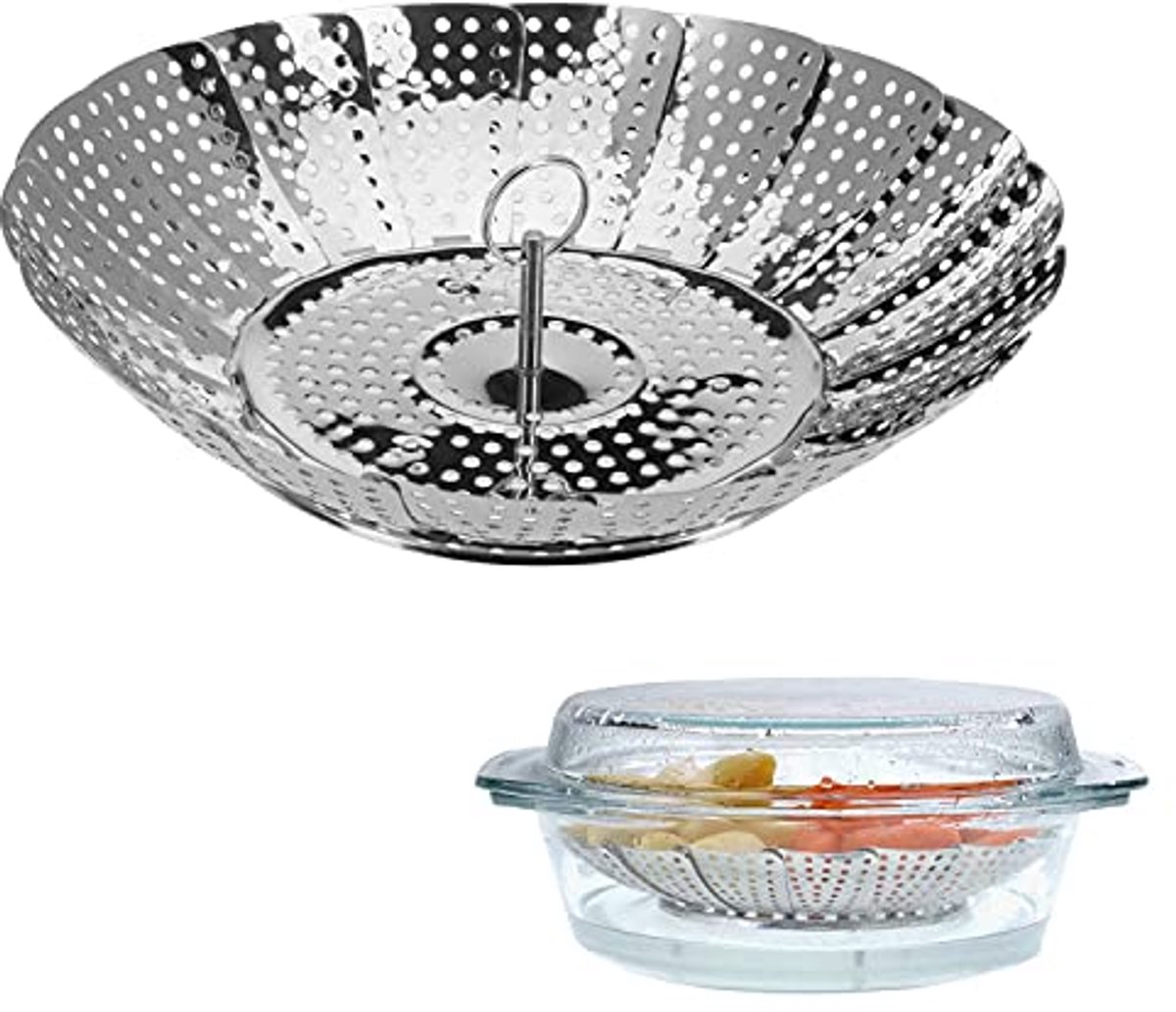 Westmark Stoommand, verstelbaar, voor pannen van Ø 14-23 cm, roestvrij staal, zilver, 12592270 — cadeau in Kookcadeaus - foto 3