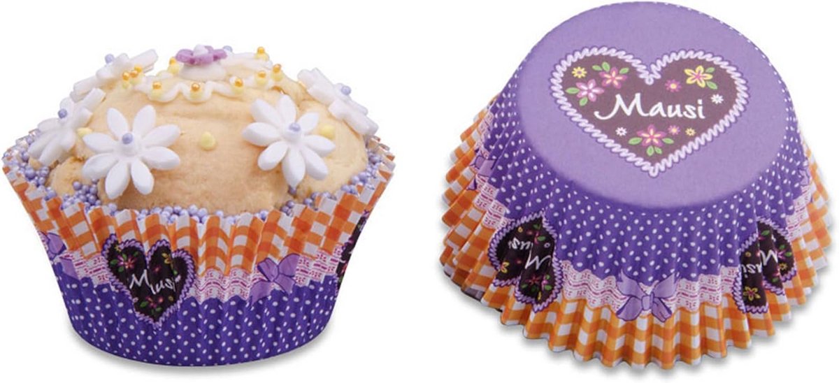 50 stuks papieren bakblik met aluminium coating - multicolour