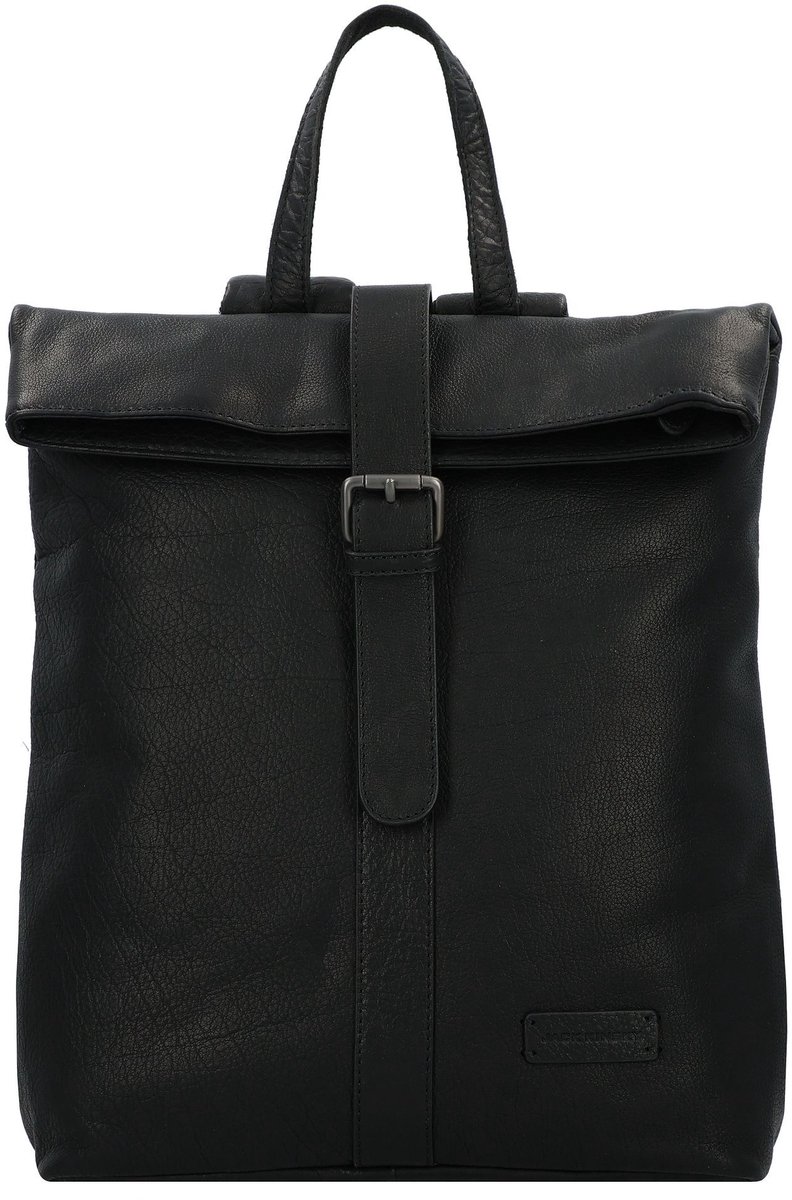 Jack Kinsky Porto Dagrugzak Leer 37 cm Laptop compartiment - 38cm (15 duim) - schwarz