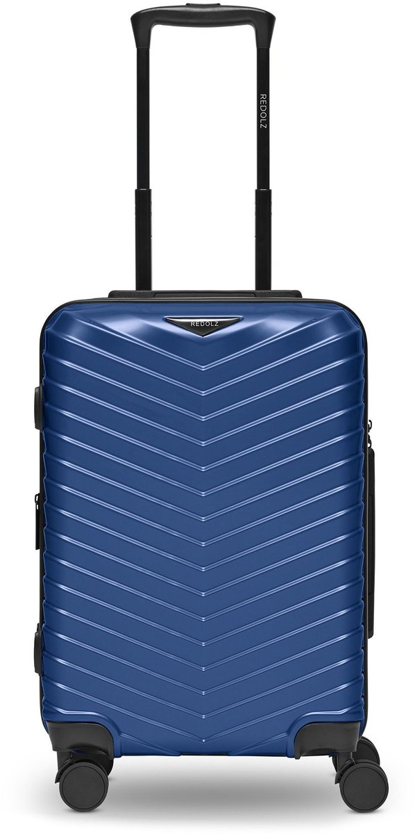 REDOLZ trolley Essentials 18 Trolley Metallic-Blue Shiny blauw 56cm