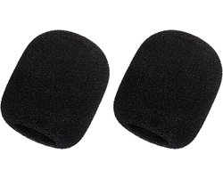 Popfilter voor Blue Yeti microfoon - 2 stuks - Audio schuim windscherm - Zwart