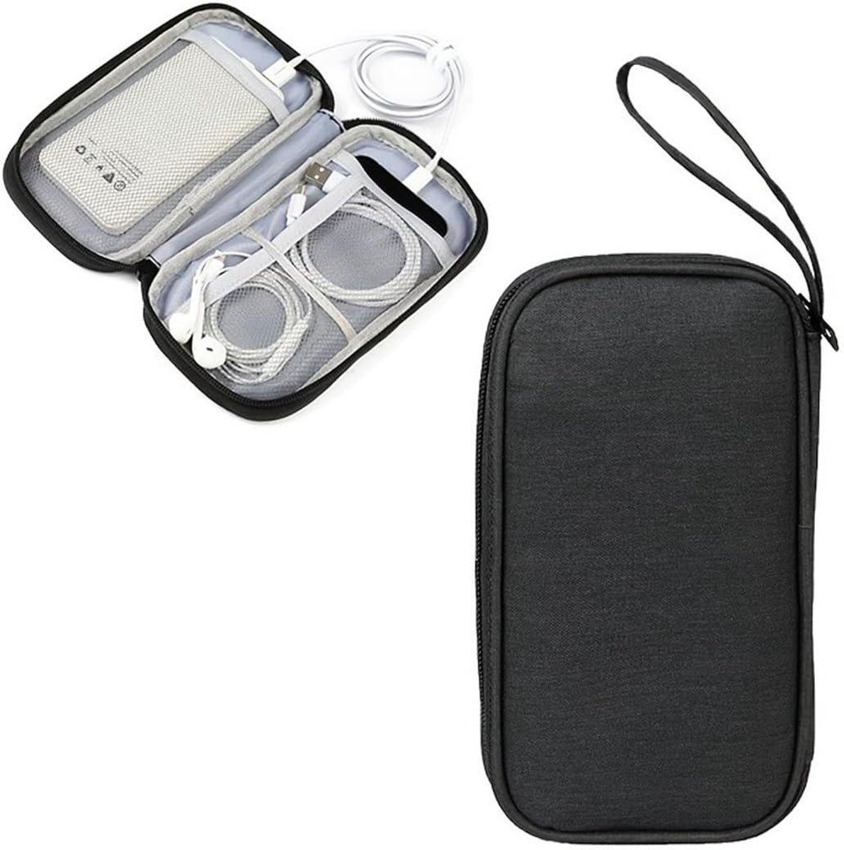 Ronte - Reisaccessoire-organizer voor elektronica, waterdicht en draagbaar. Geschikt voor mobiele telefoonkabels, USB-powerbanks en meer.