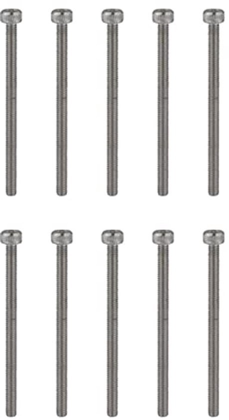 SKIR'CO Inbusschroeven M6 X 10 Mm – 10 Stuks Verzonken Stalen Bouten Met Zinklaag – Stevig En Corrosiebestendig – Ideaal Voor Thuisprojecten En Professioneel Gebruik