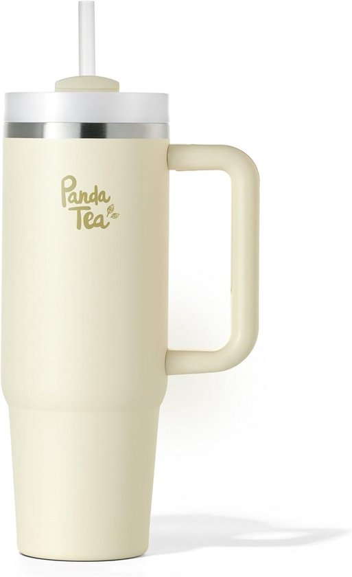 Nerthus FIE 130 Double-Walled Thermos Flask for Cold and Hot, 18/8 Stainless Steel, White, BPA-Free, 500 ml : Vv.Aa