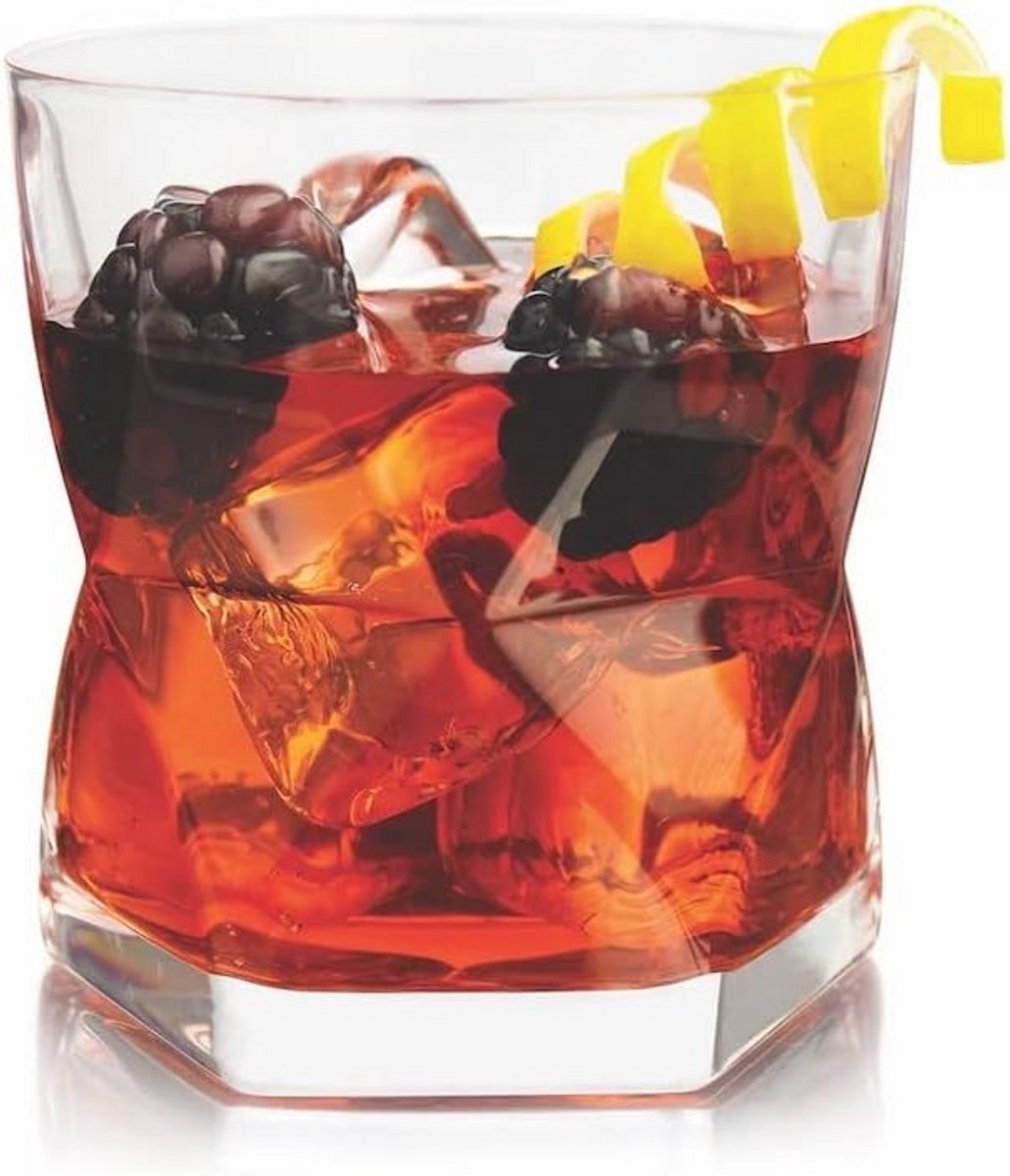 4-delige drinkglazen set Rhombus 12 oz