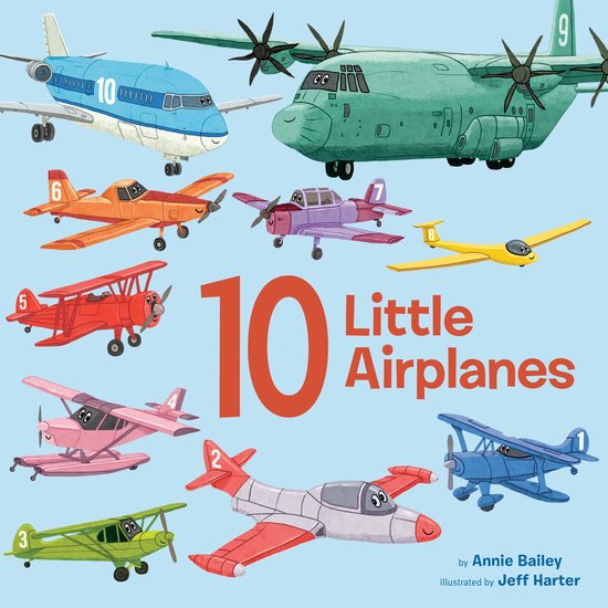 10 Little Vehicles - 10 Little Airplanes - cover