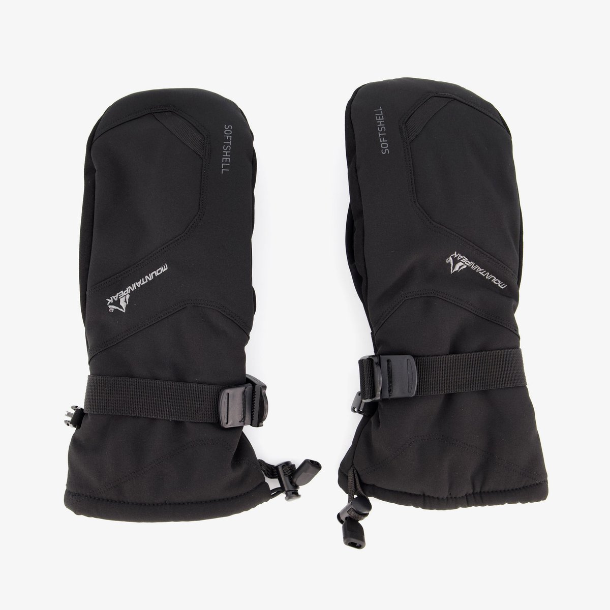 Mountain Peak softshell unisex skiwanten Zwart