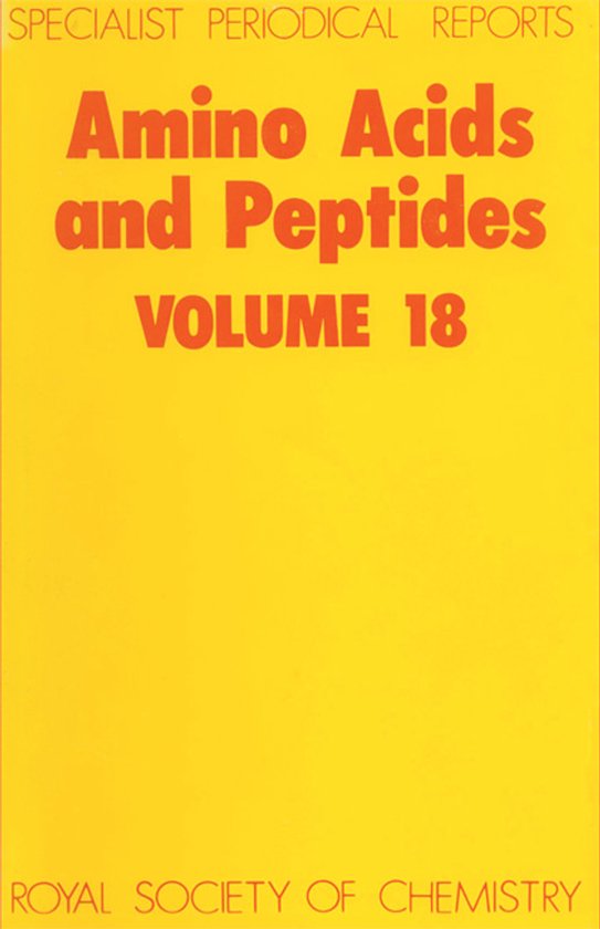 Specialist Periodical Reports - Amino Acids and Peptides- Am ... - cover
