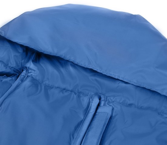 Kinderwagen voetenzak - marineblauw - bont - tas - hoes van Kinder — afbeelding 3