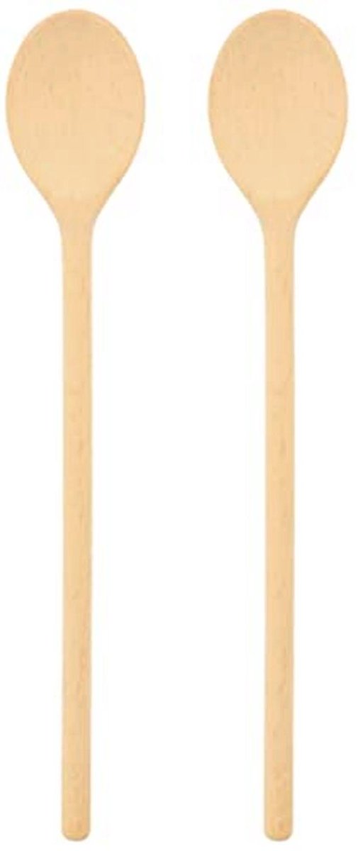 Grote ronde houten kooklepel 60 cm - ideaal voor koken en bakken