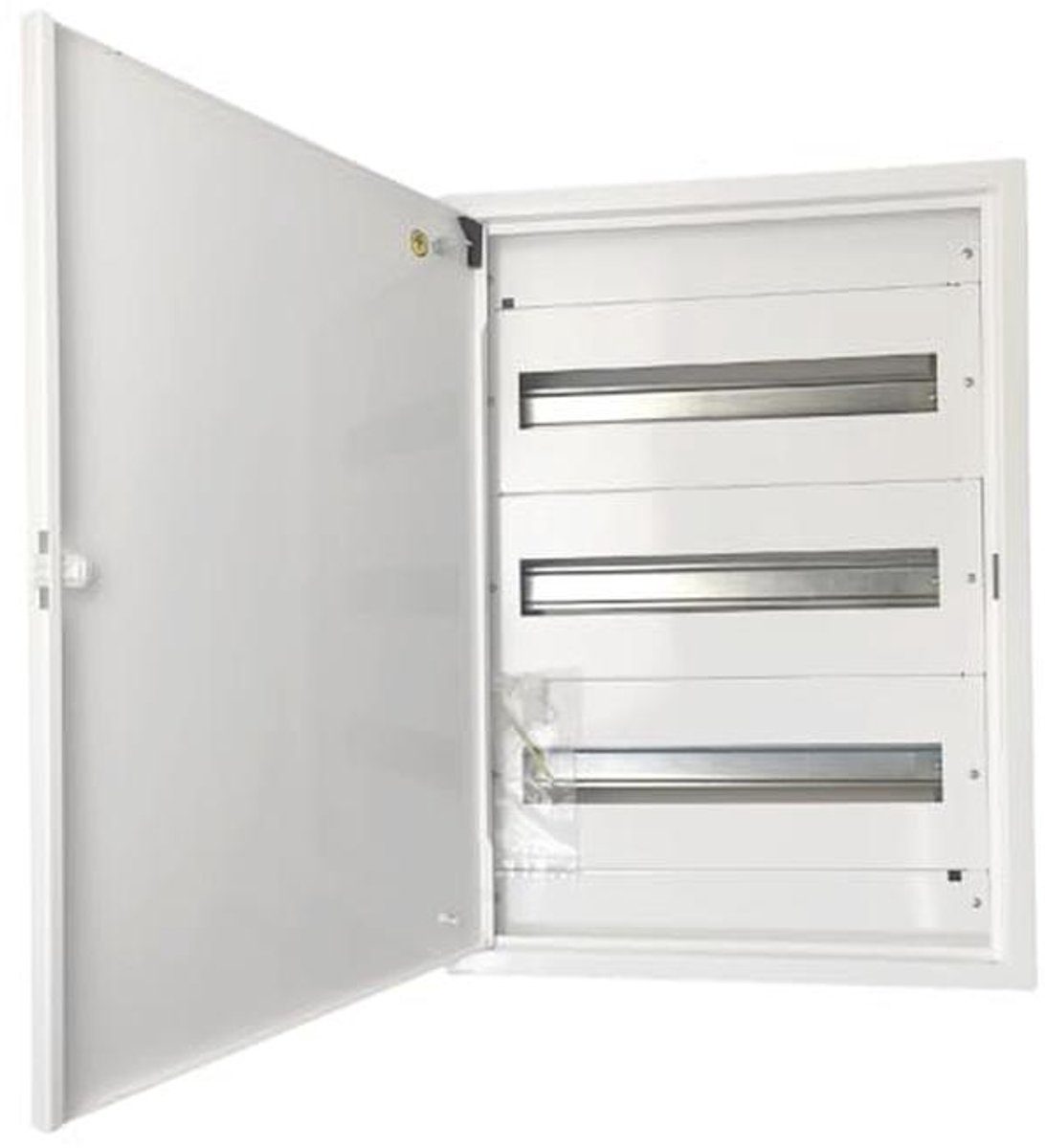 Verdeelkast voor installatie, metalen behuizing, 54 modules, IP30, IK07, voor thuisgebruik