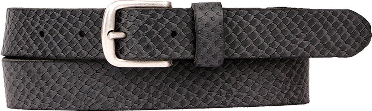 Petrol Industries Dames - Leren riem - zwart - 90cm