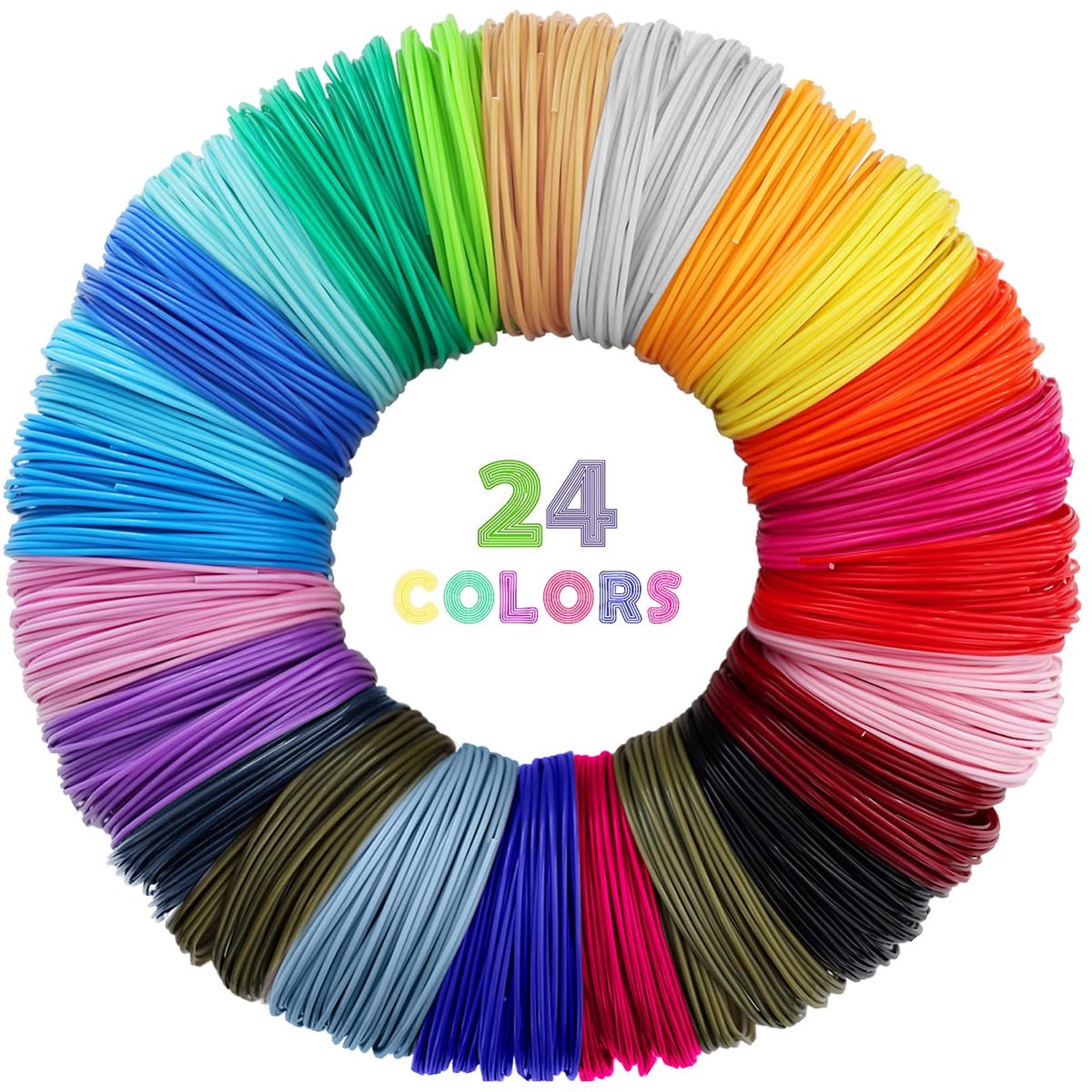 IMPERATORIS® PLA 3D Printer Filament - Printfilament - Eenvoudig Printen - 400g - veelkleurig