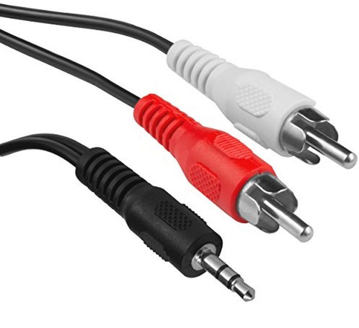 3,5 mm jack naar 2 stereo cinch kabel - 1,5 meter