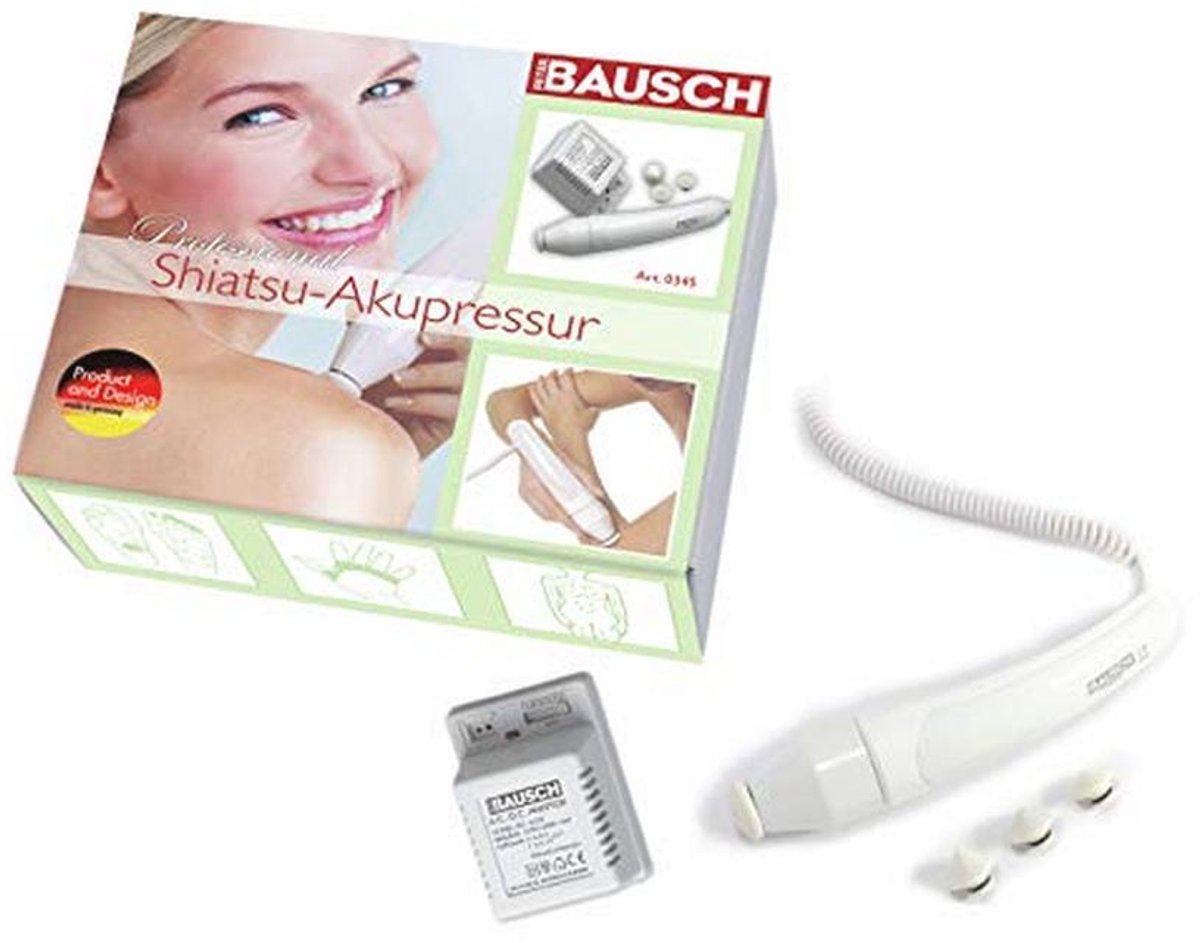 Shiatsu Acupressuurapparaat met 4 Opzetstukken en Koffer voor Thuisgebruik - Welzijn en Ontspanning