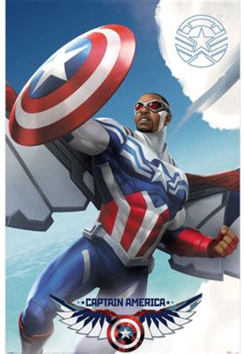 Pyramid Poster Marvel - Captain America - Flying 61x91,5cm Divers