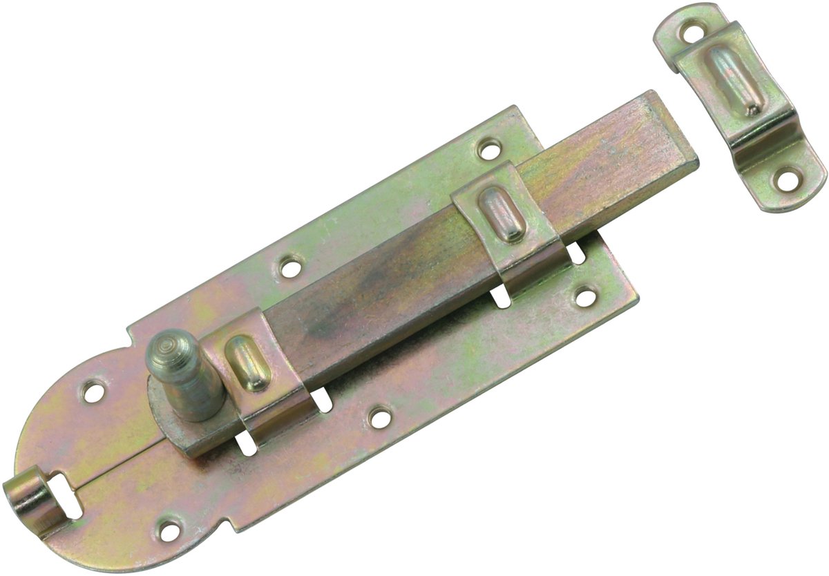Starx rolschuif - met ronde knop en sluitlus - vlak - 120 mm - geel