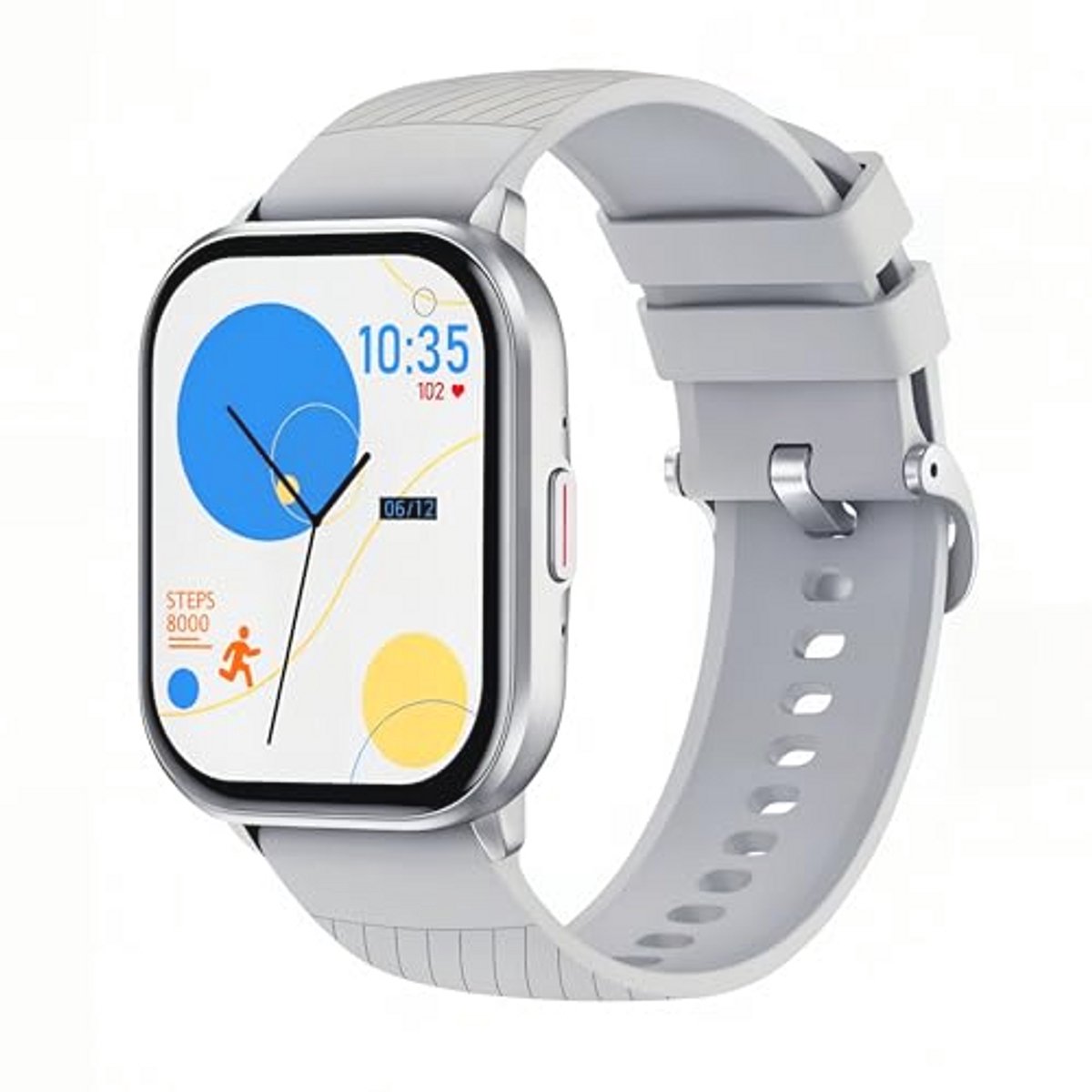 Elegante smartwatch voor heren met bluetooth en touchscreen in grijs