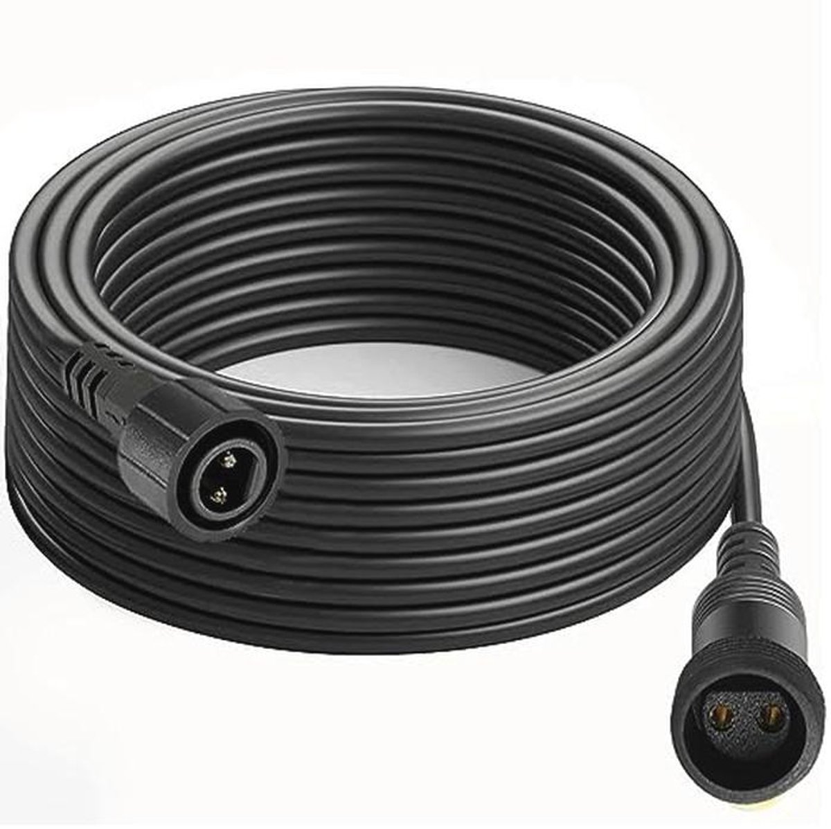 Verlengkabel Kerstverlichting 2-Pins 3M - Waterdichte Connector voor Buiten - Geschikt voor G40 Bol, Festoon en Gordijnverlichting - Zwart