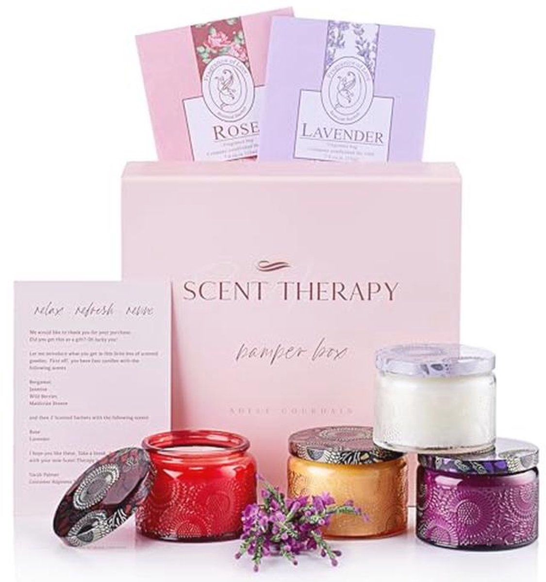 Aromatherapie kaars cadeauset - Verjaardagscadeaus voor vrouwen en unieke geschenken voor haar