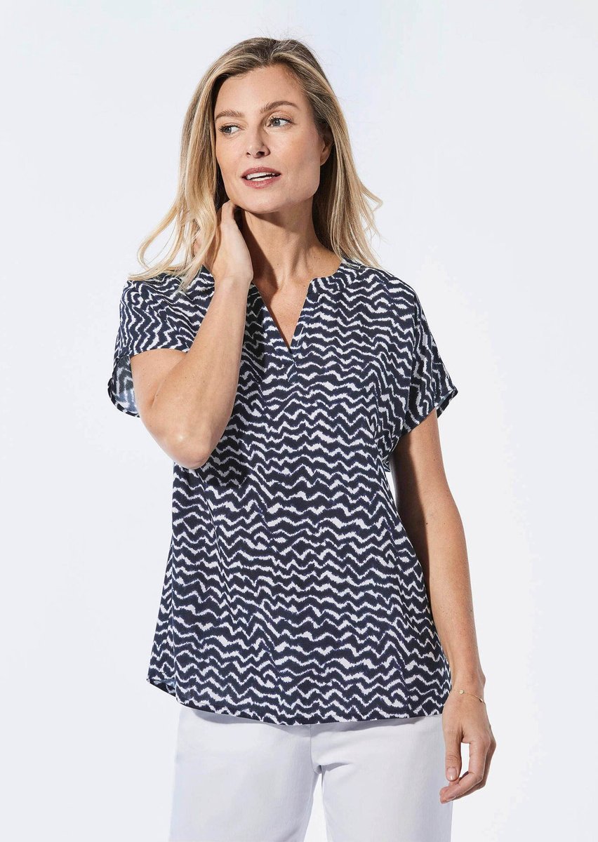 Goldner Blouse Blouse met tuniekhals