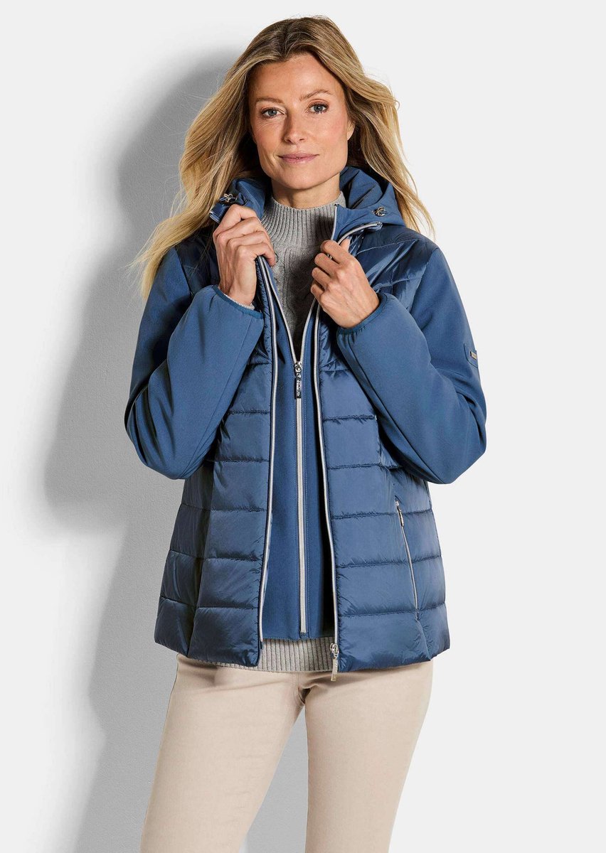 Goldner Softshelljas Sportief gewatteerd jack met capuchon