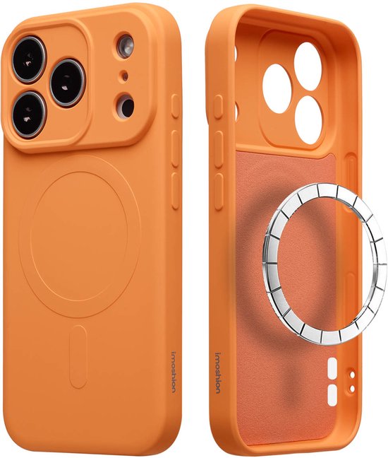 Coque imoshion - Compatible avec iPhone 17 Pro Max - Coque arrière colorée compatible MagSafe - Orange fluo