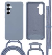 imoshion Coque adaptée pour Samsung Galaxy A55 avec cordon – Imoshion Color Backcover avec cordon amovible – Bleu