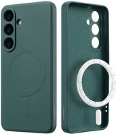 imoshion Hoesje - Geschikt voor Samsung Galaxy S25 - Color Backcover met Magnetische Ring - Donkergroen