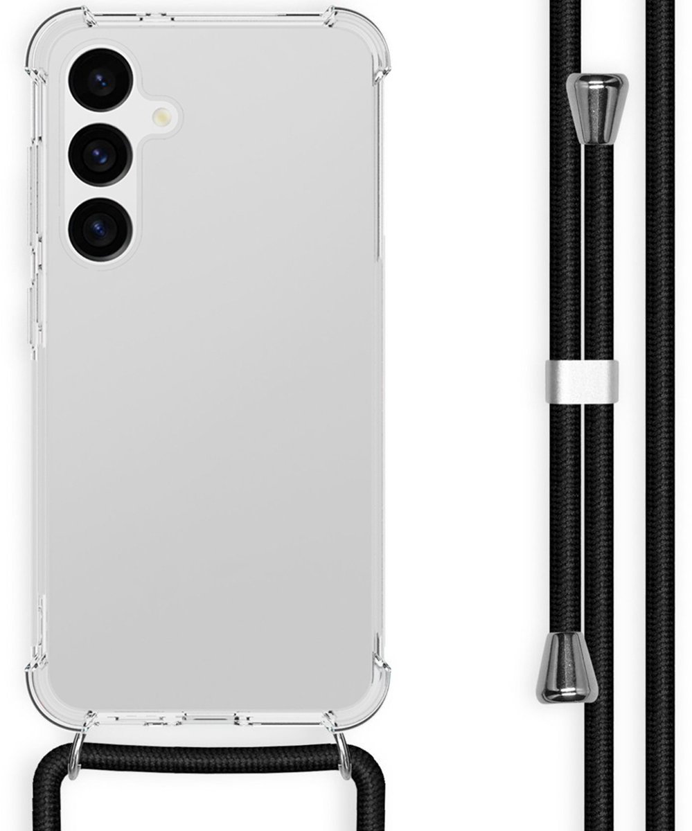 imoshion Hoesje - Geschikt voor Samsung Galaxy S24 Plus - Backcover met koord - Zwart