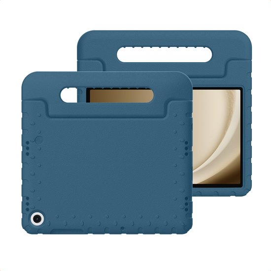 imoshion Tablet Hoes Kinderen - Geschikt voor Samsung Galaxy Tab A9 Plus / Galaxy Tab A11 Plus - Kidsproof Kinder Hoes - Donkerblauw