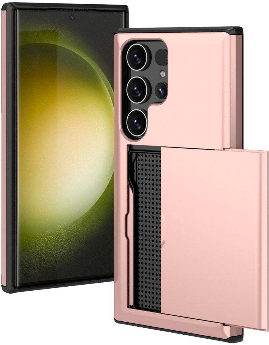 imoshion Hoesje met Pasjeshouder - Geschikt voor Samsung Galaxy S24 Ultra - Rosé Goud