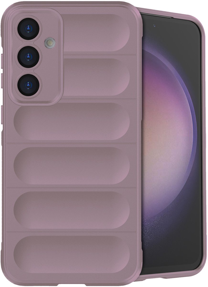 imoshion Hoesje - Geschikt voor Samsung Galaxy S23 FE - EasyGrip Backcover - Paars