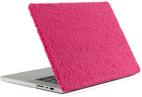 Housse pour ordinateur portable iMoshion - Convient pour MacBook Pro 14 pouces (2021) / MacBook Pro 14 pouces (2023) puce M3 - A2918 / A2779 / A2442 - Housse pour ordinateur portable iMoshion Teddy - rose