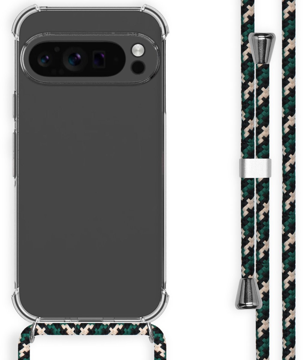 imoshion Hoesje - Geschikt voor Google Pixel 9 Pro XL - Backcover met koord - Groen