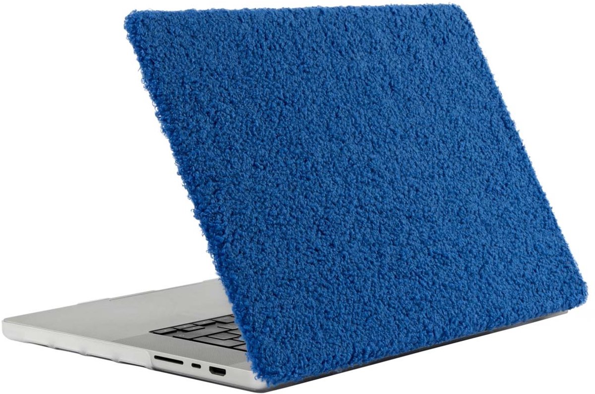 imoshion Laptop Cover - Geschikt voor MacBook Air 15 inch (2024) M3 chip / MacBook Air 15 inch (2023) - A3114 / A2941 - imoshion Teddy Laptop Cover - Cobalt Blue