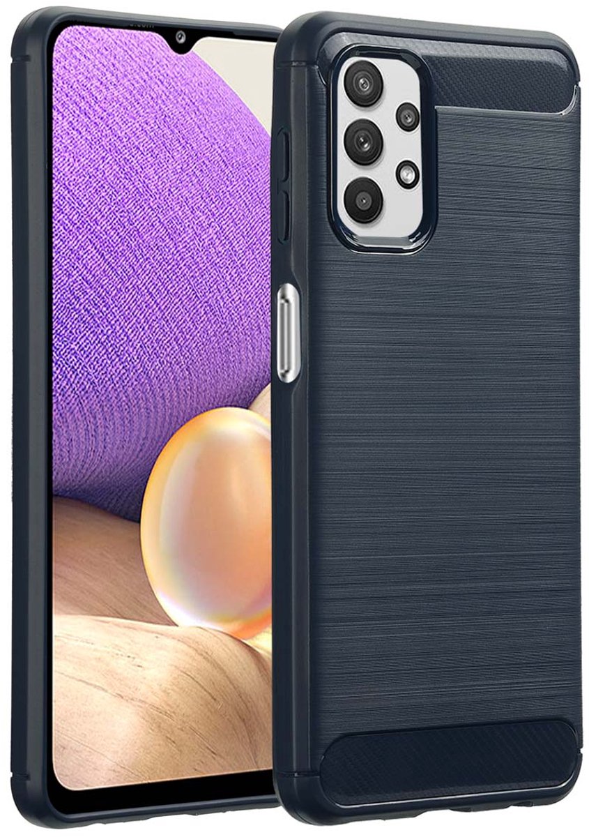 imoshion Hoesje - Geschikt voor Samsung Galaxy A32 (5G) - Brushed Backcover - Donkerblauw