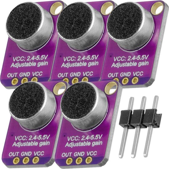 AZDelivery Max4466 GY-MAX4466 Electric Microphone Amplifier Preamp ...