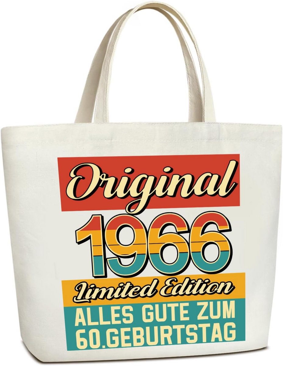 Grote Katoenen Draagtas Shopper - Duurzame Stoffen Tas voor Boodschappen en Meer