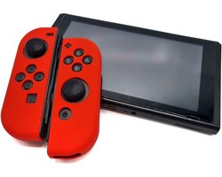 Gadgetpoint – Hoesjes & Skins voor Nintendo Switch 1 – Performance Gaming Case – Soft Grip Covers – Anti-Slip Joy-Con Controller Accessoires – Rood