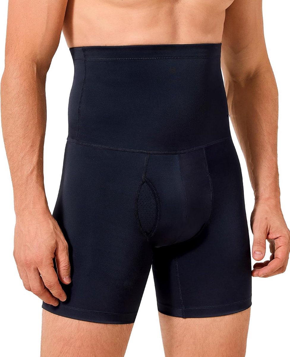 Compressie Onderbroek Heren Hoge Taille Buik Weg Shapewear Optisch Slanker