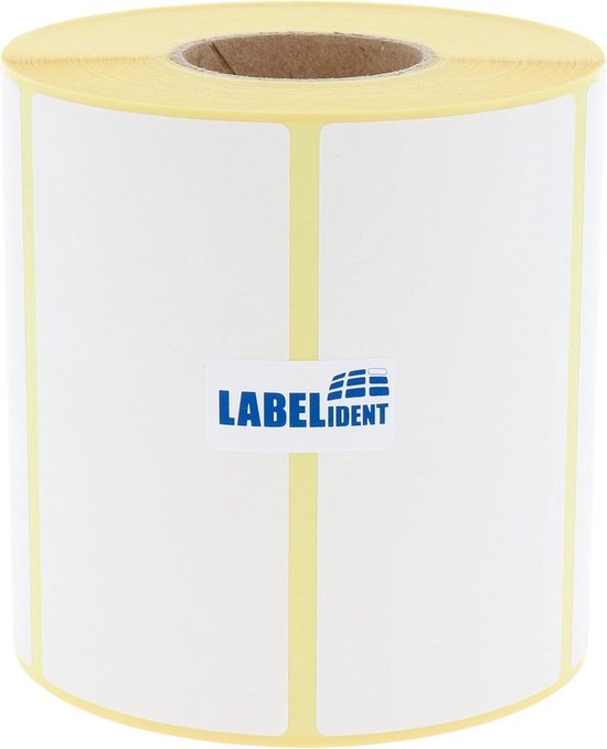 Thermotransfer - Haftetiketten Auf Rolle - 75 X 50 Mm   1500 St  Ck   H  Lse 25 Mm   Permanent Haftend   Wei     Au  En