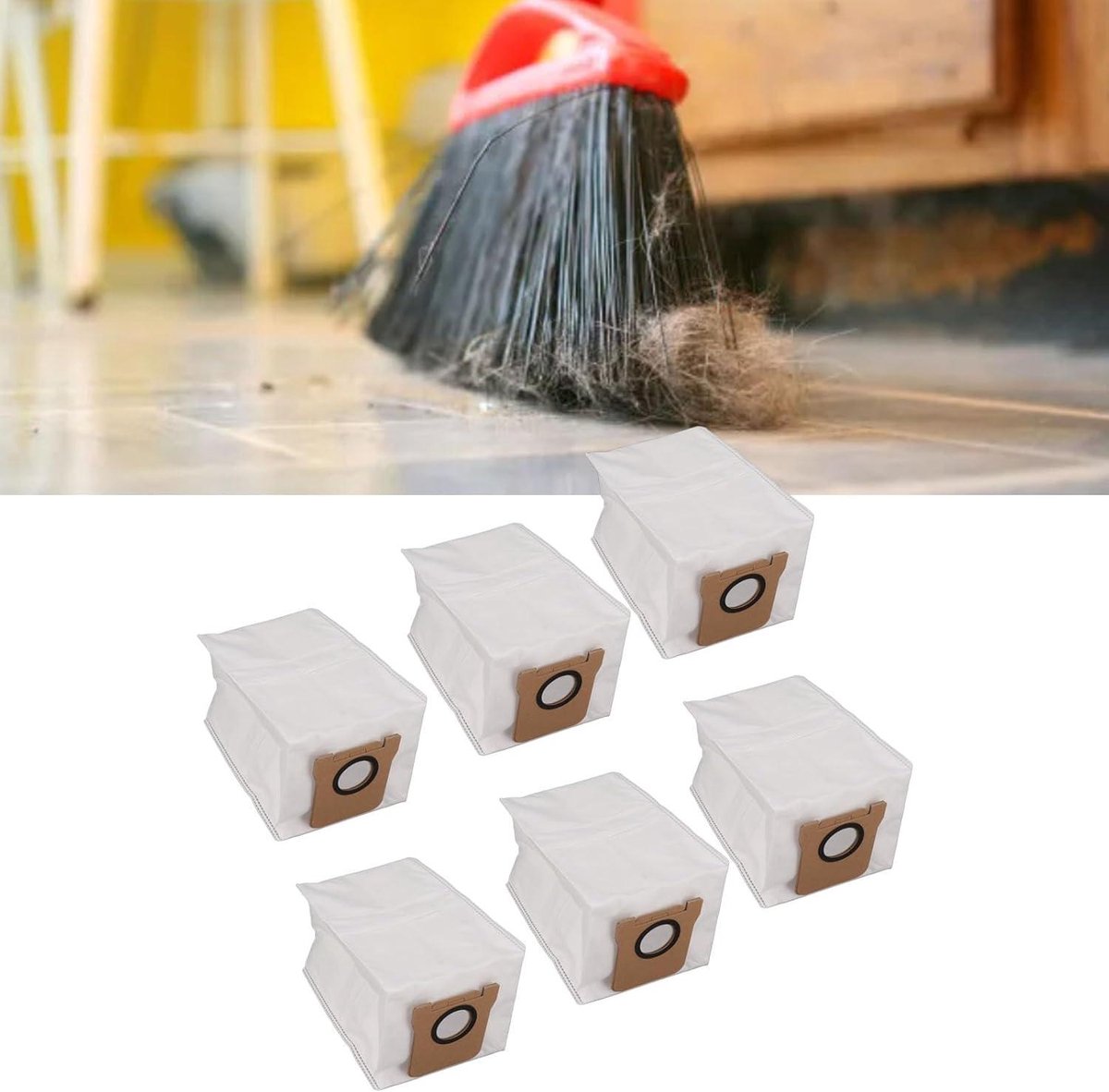Allecta - 6 stuks universele stofzakken van doek voor efficiënt stofzuigen thuis