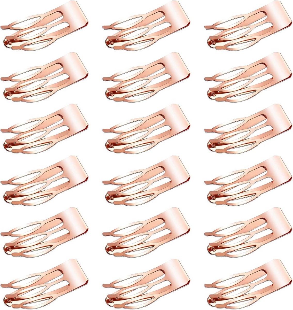18 stuks haarspelden dames - Kleine dubbele greep metalen haarclips voor haaraccessoires