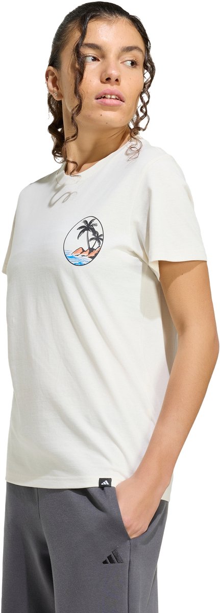 Adidas Sportswear Summer Slide Graphic T-Shirt2 Dames Wit
