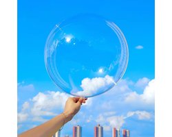 6x Bobo Bubble Transparante Ballonnen 45 cm – Transparant & Vulbaar – Grote Ronde Cadeauballonnen - Bruiloft - Verjaardag - Cadeau - Vul met je eigen decoratie - 45cm - Helium geschikt
